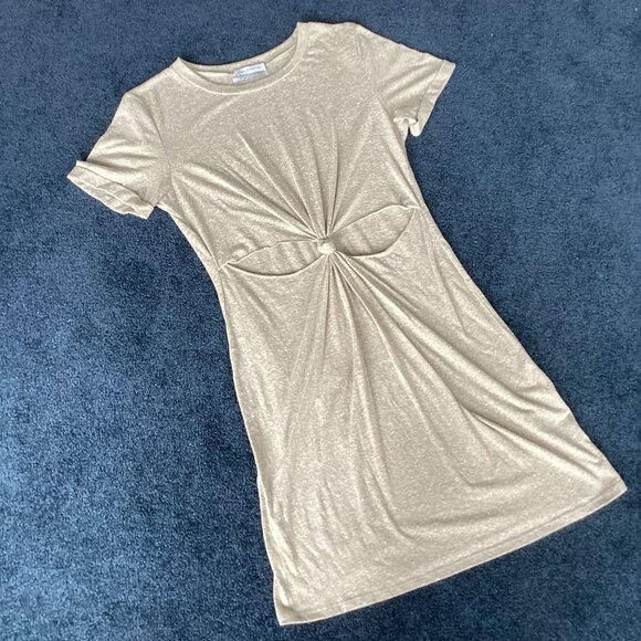 Urban Outfitters Dresses & Skirts - Urban Outfitters Beige Cutout Tee-Shirt Dress - Large